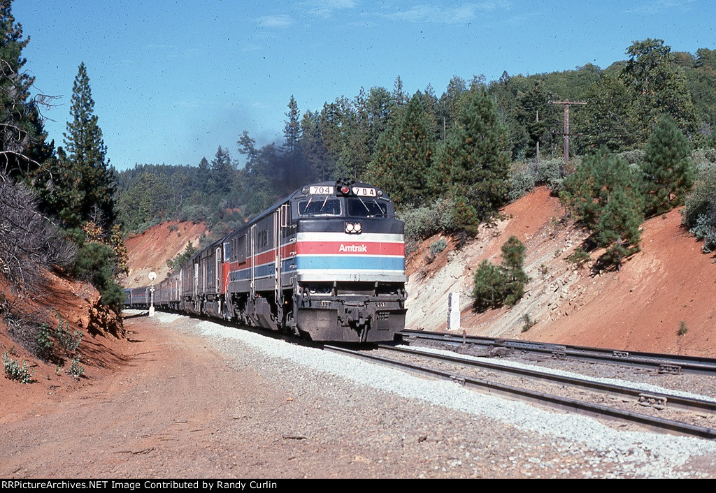 AMTK 704 on Amtrak #6 San Francisco Zephyr